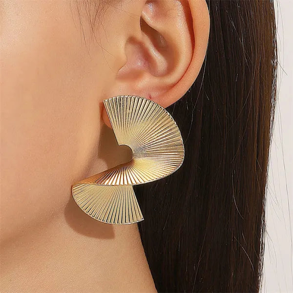 Silver/Gold Irregular Earrings