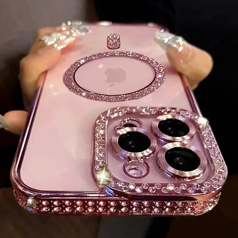 Glitter Diamond Transparent Phone Case For iPhone